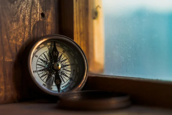 Compass symbolising guidance and direction in counselling and psychotherapy